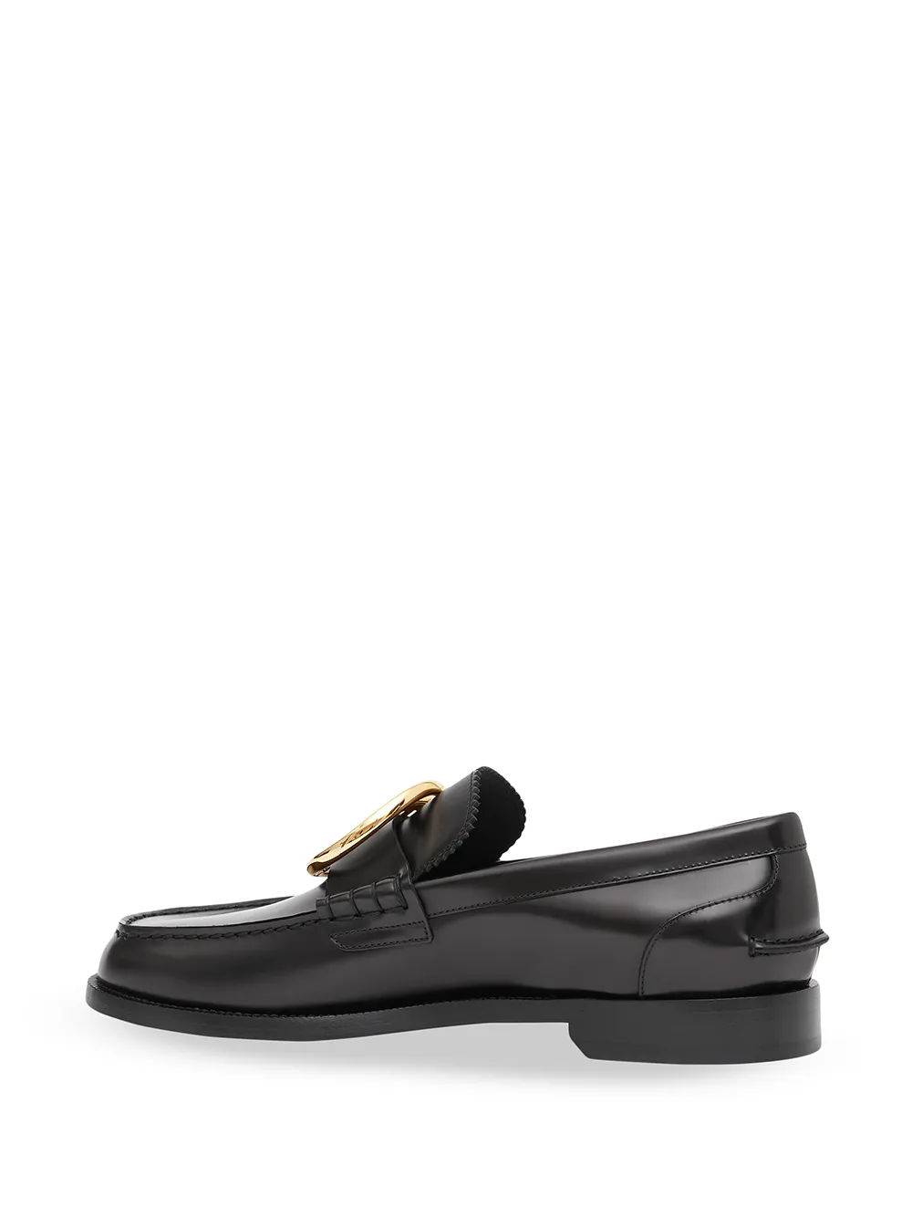 фото Burberry monogram leather loafers