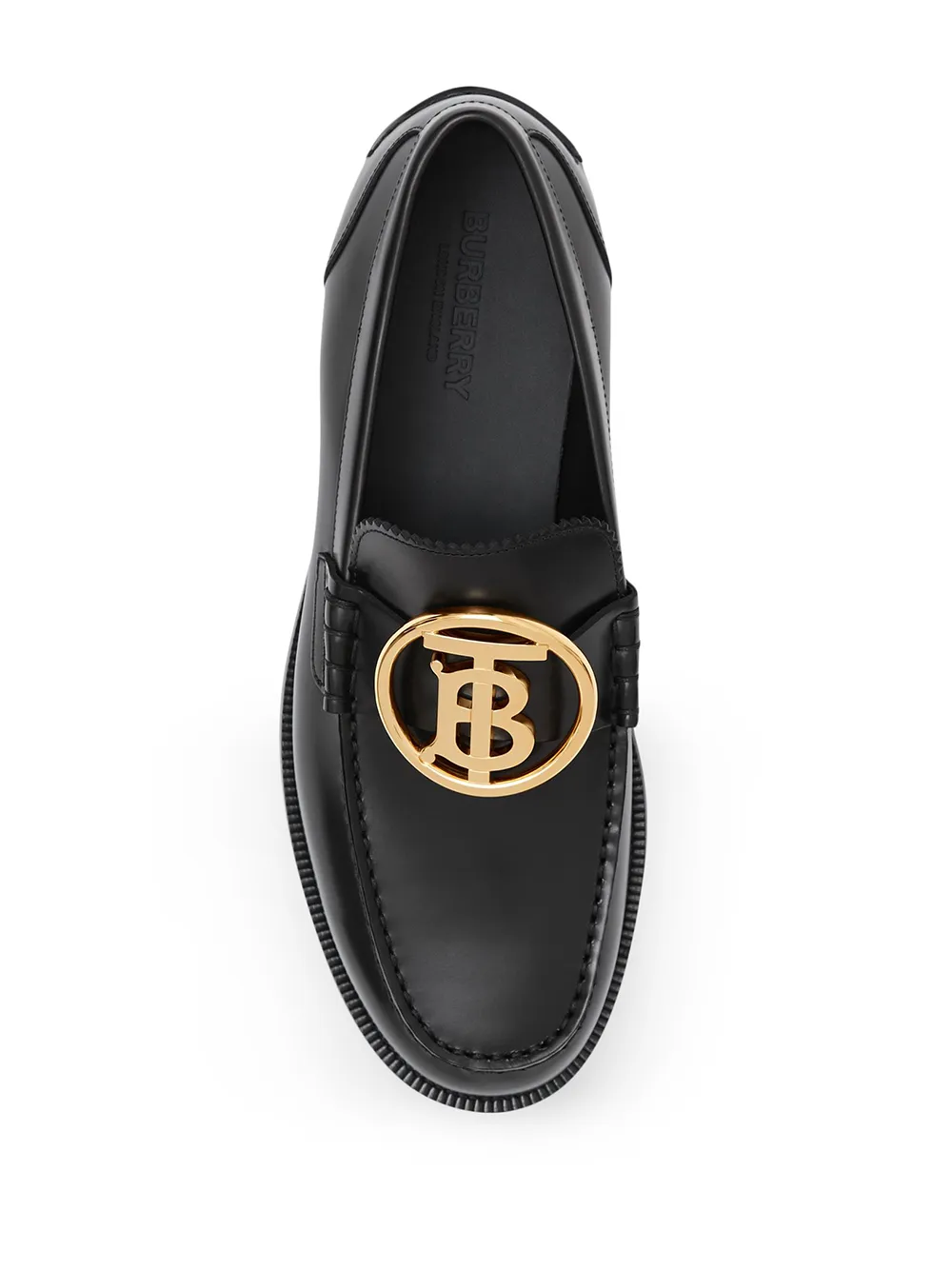 фото Burberry monogram leather loafers