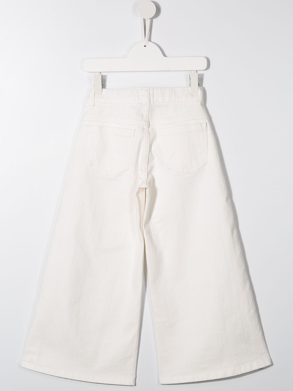 фото Fendi kids snap fastening wide leg jeans