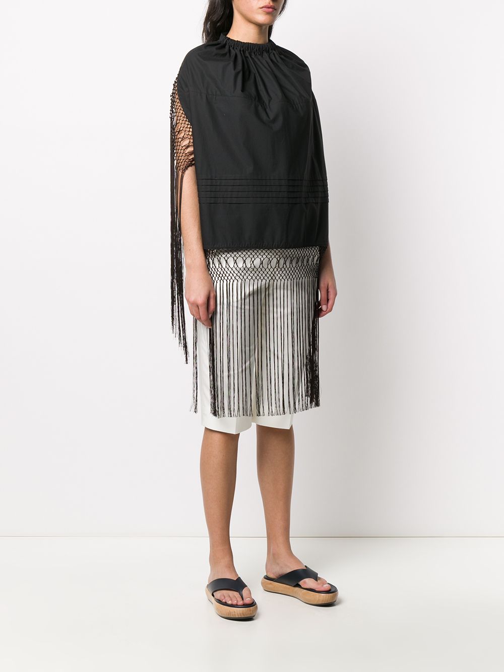 фото Loewe open-back fringed top