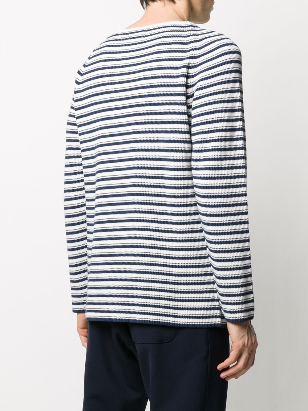 фото Alanui striped ribbed knit jumper