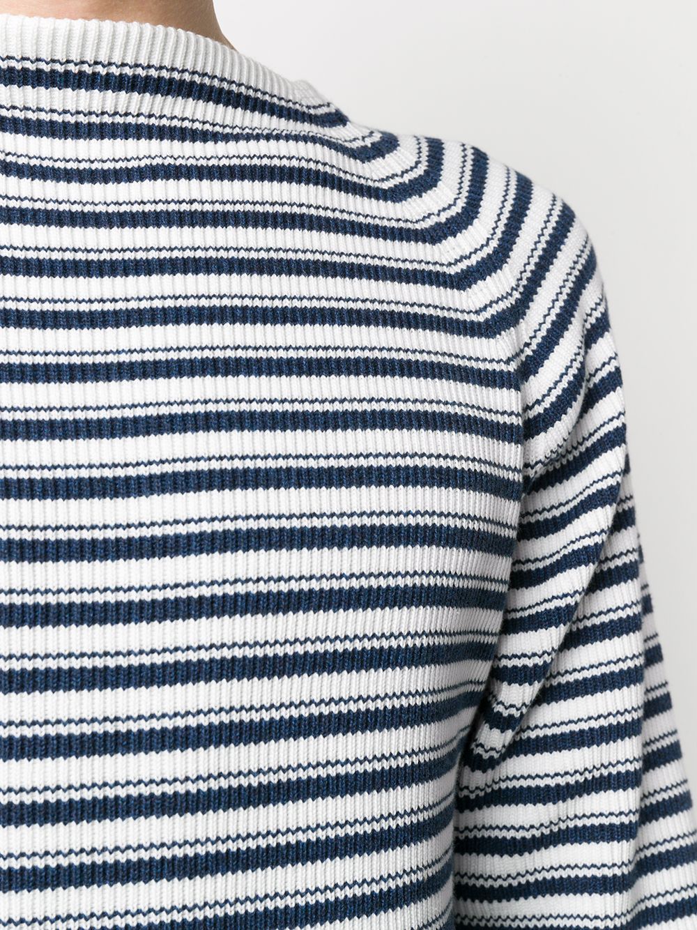 фото Alanui striped ribbed knit jumper