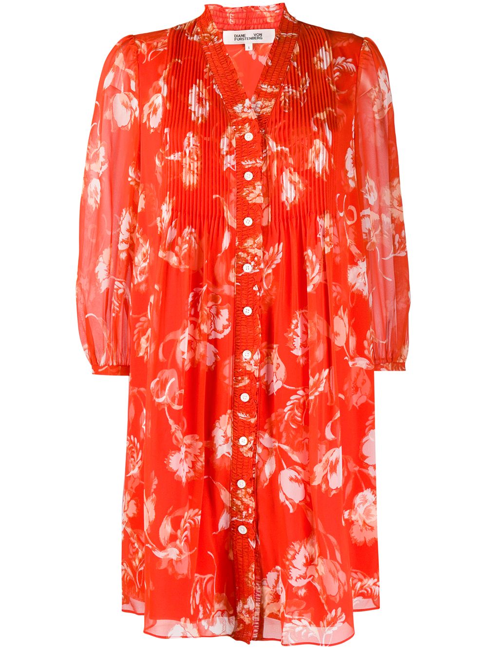 фото Dvf diane von furstenberg floral print dress