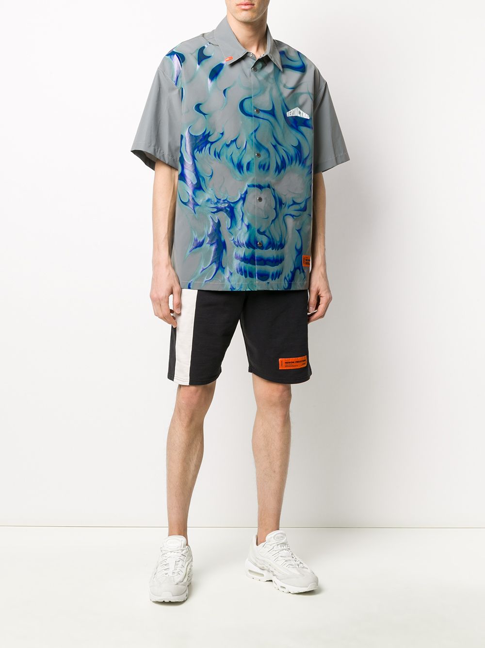 фото Heron preston side logo track shorts