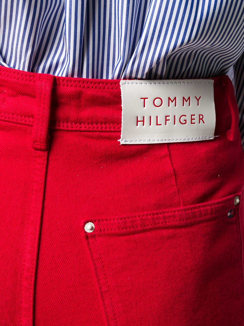 фото Tommy hilfiger укороченные брюки широкого кроя