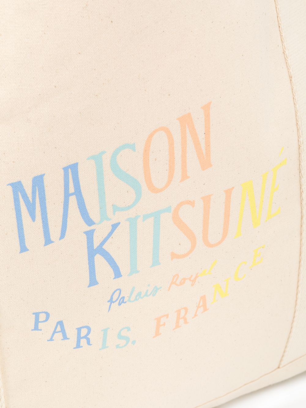 фото Maison kitsuné сумка-тоут с логотипом