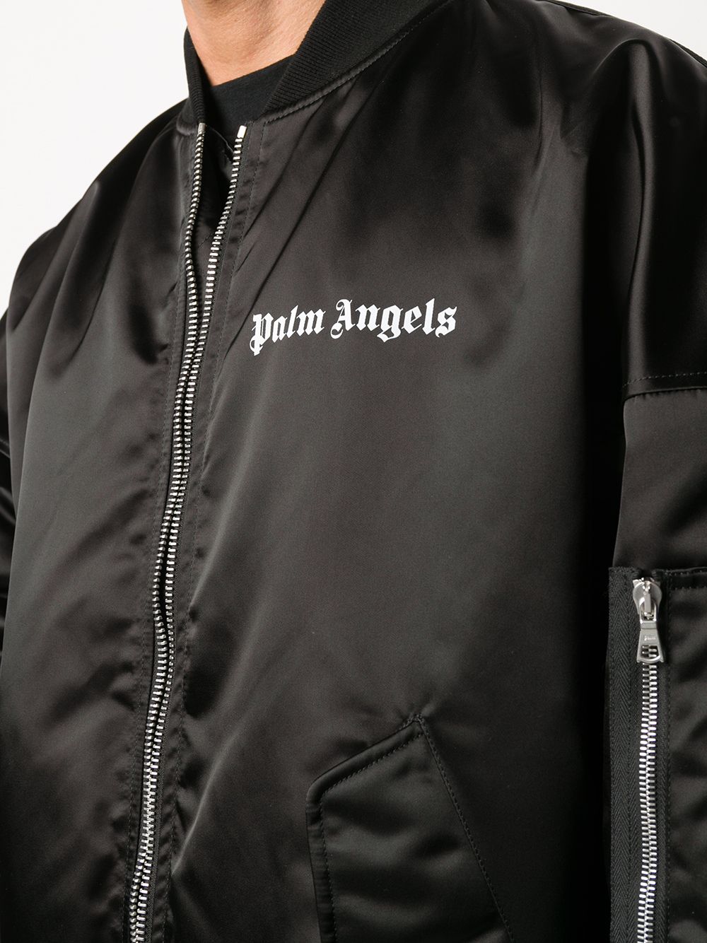 фото Palm angels бомбер с логотипом