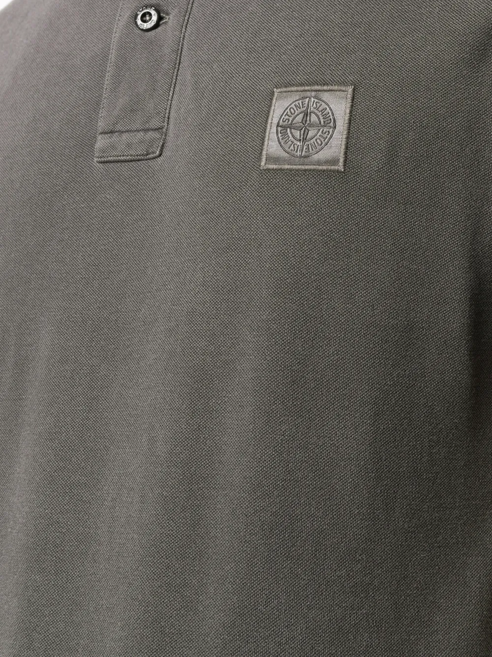 фото Stone island рубашка поло с нашивкой-логотипом