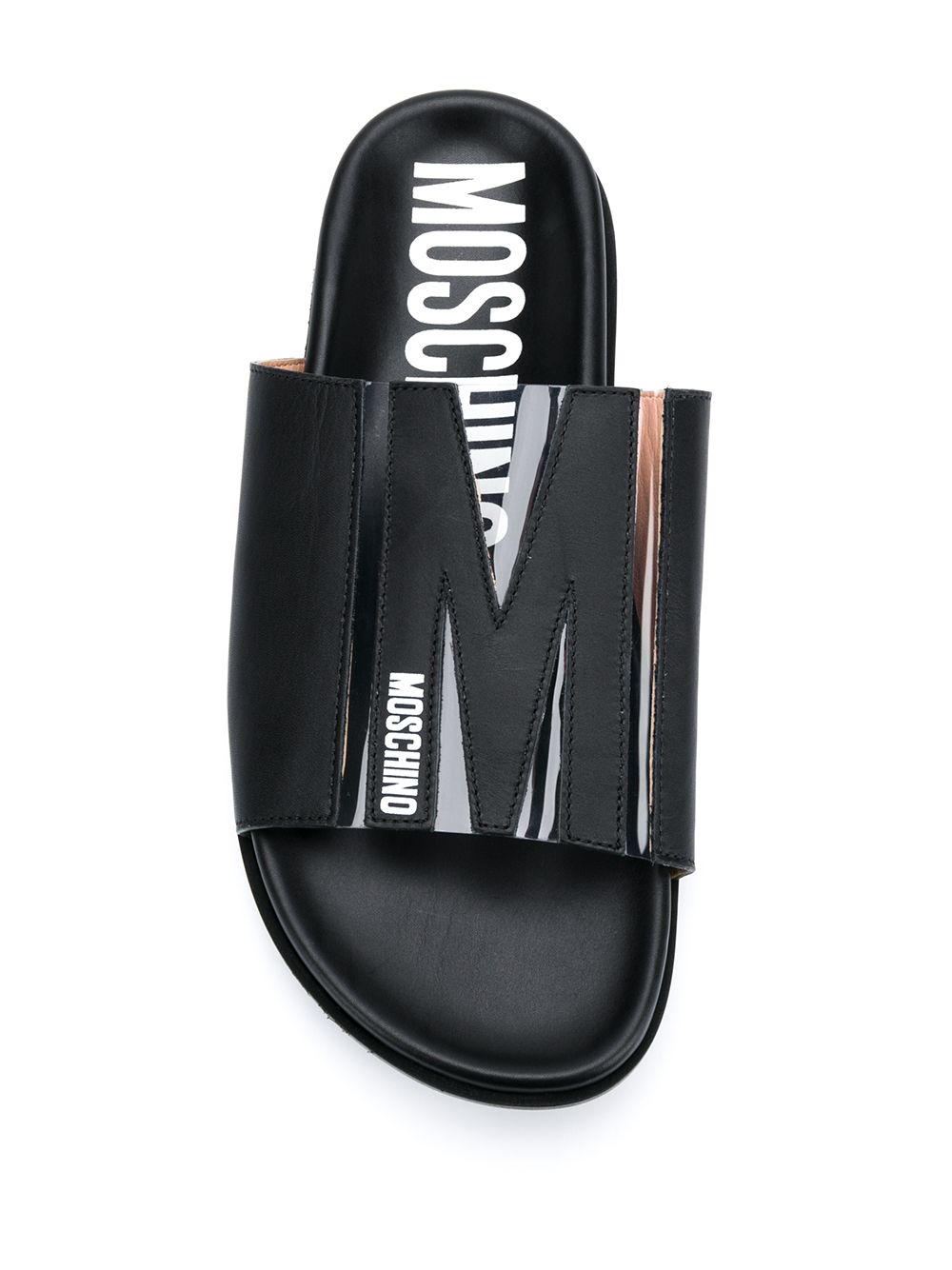 фото Moschino шлепанцы с логотипом m