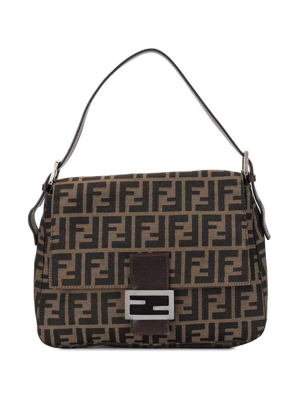 фото Fendi pre-owned сумка на плечо mamma baguette с узором zucca