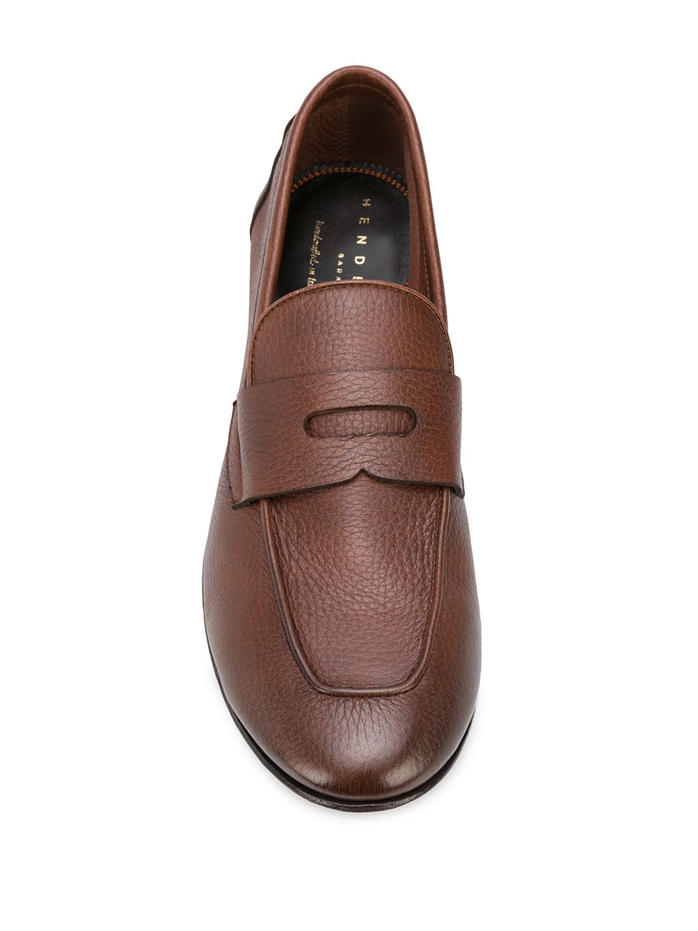 фото Henderson baracco pebbled texture loafers