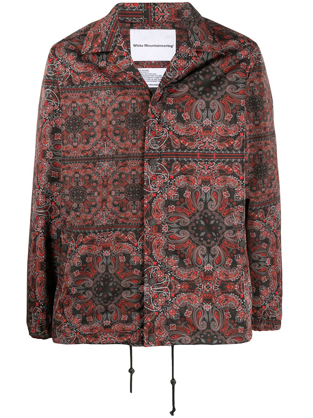 фото White mountaineering paisley-print fitted jacket