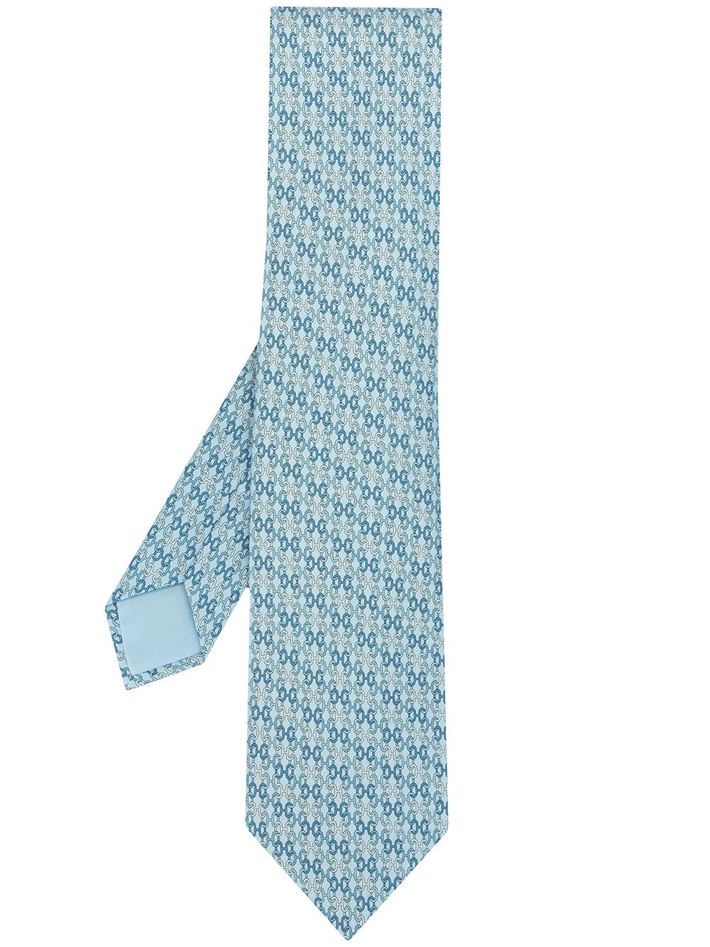 фото Hermès галстук с принтом