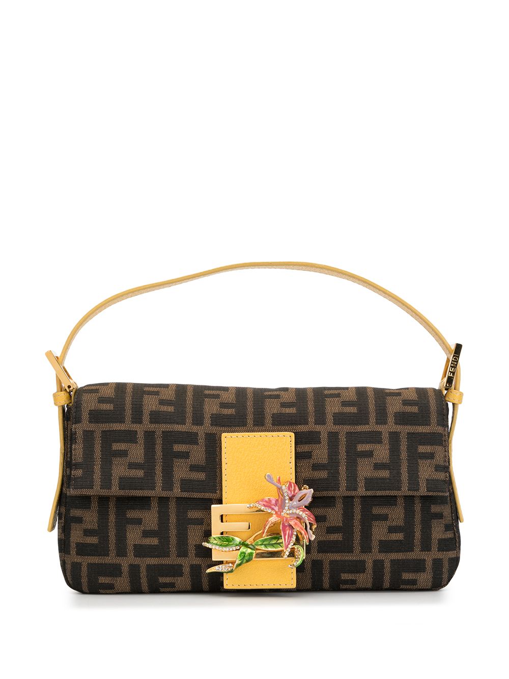 фото Fendi pre-owned сумка mamma baguette с узором zucca