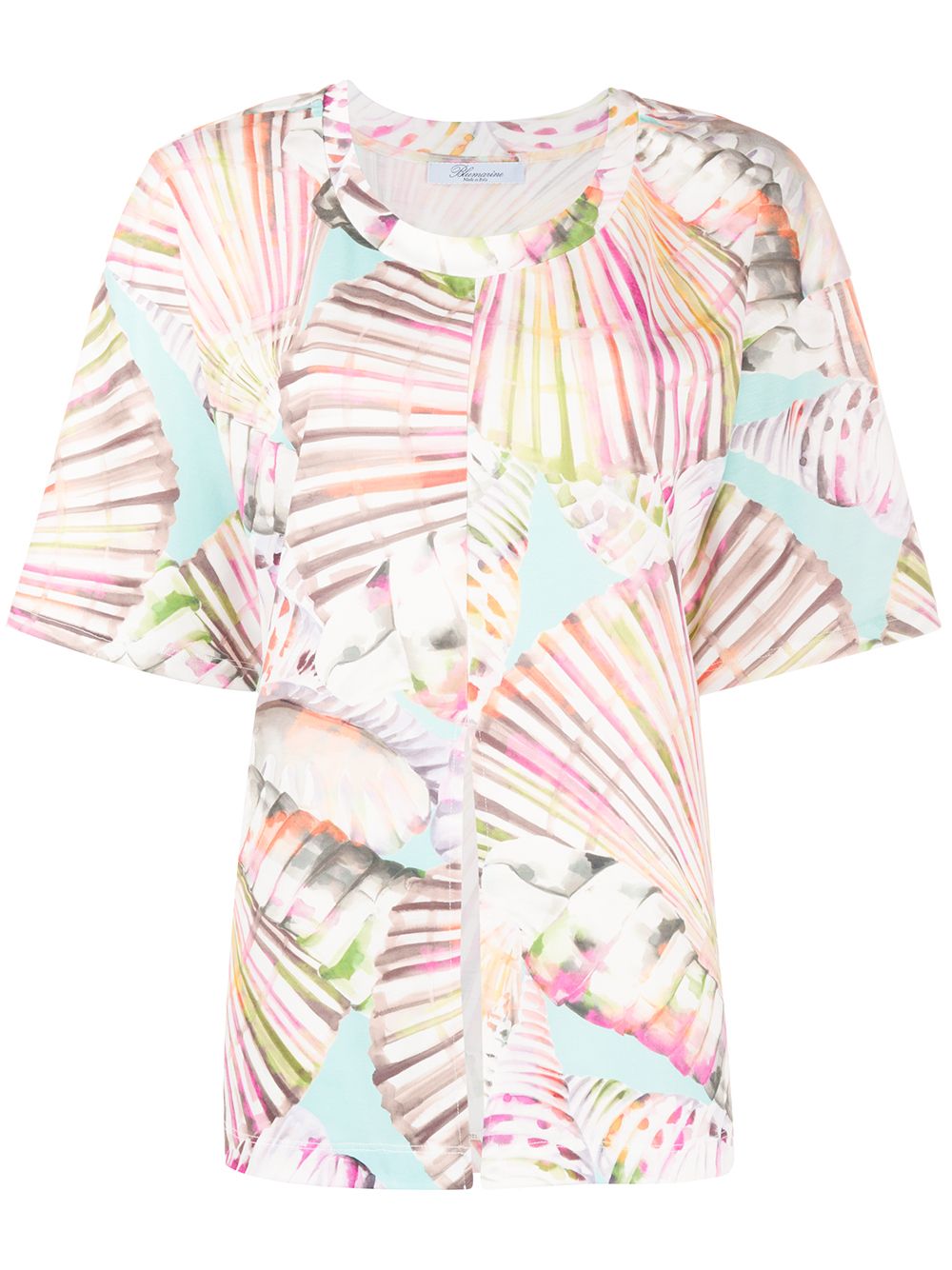 фото Blumarine tropical print t-shirt