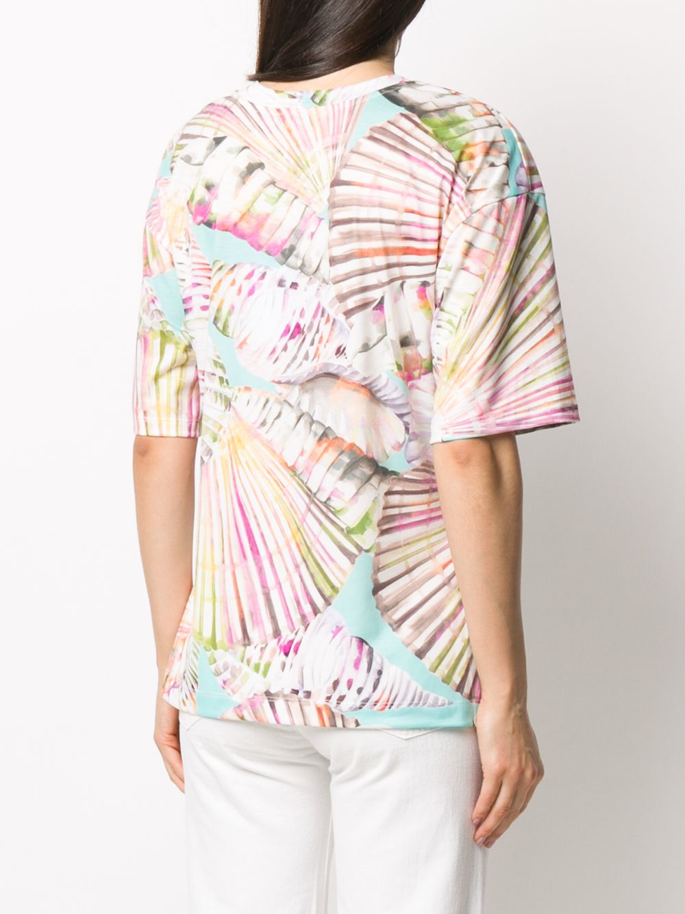 фото Blumarine tropical print t-shirt