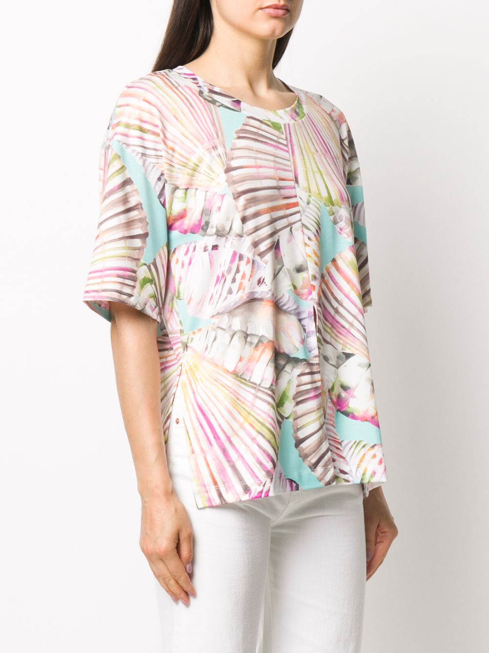 фото Blumarine tropical print t-shirt