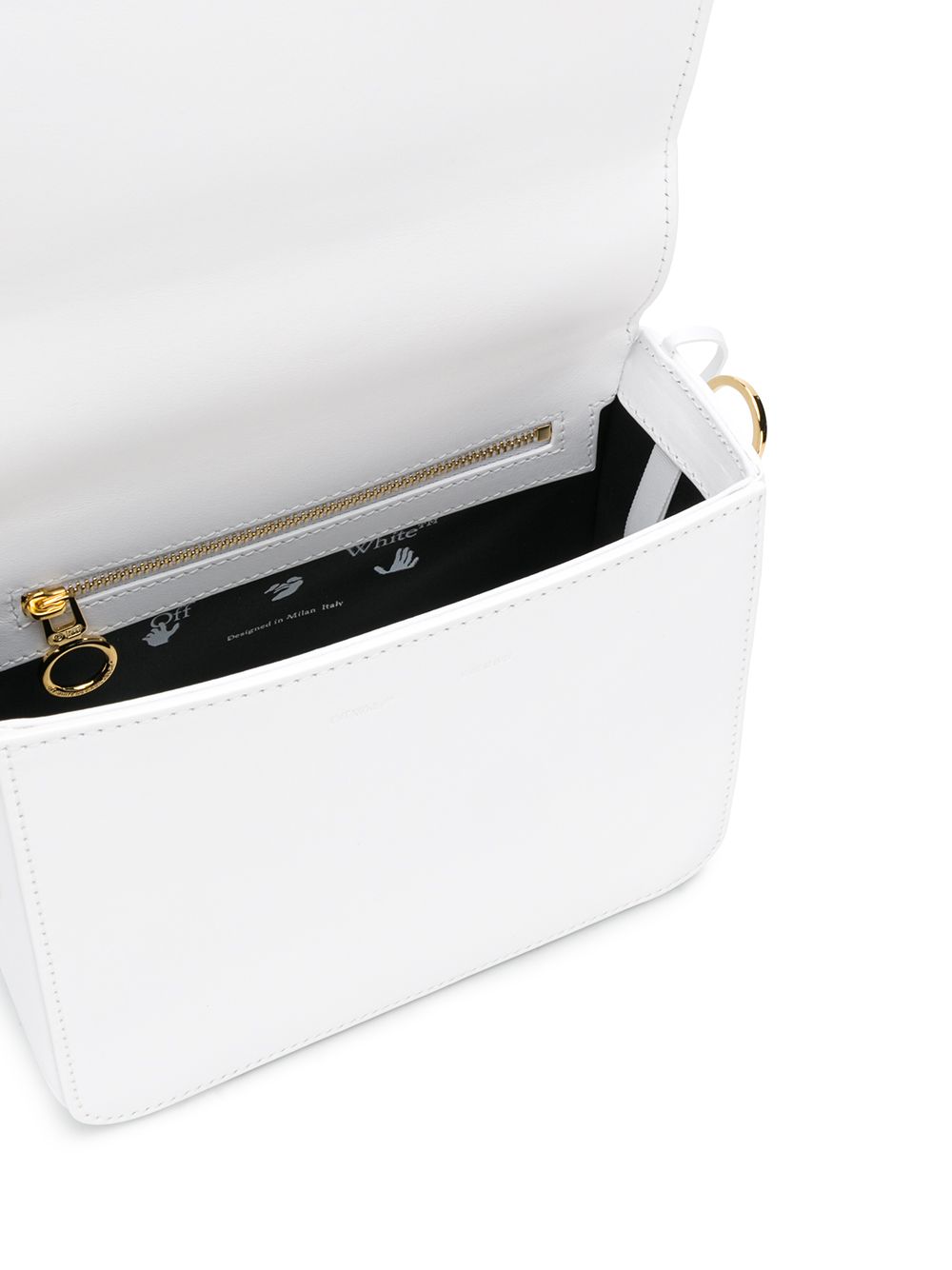 фото Off-white сумка через плечо binder clip с диагональными полосками