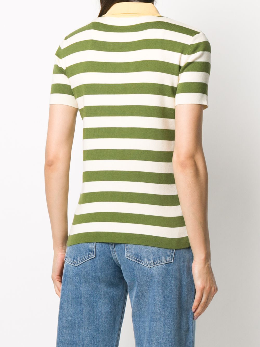 фото Sunnei striped polo shirt