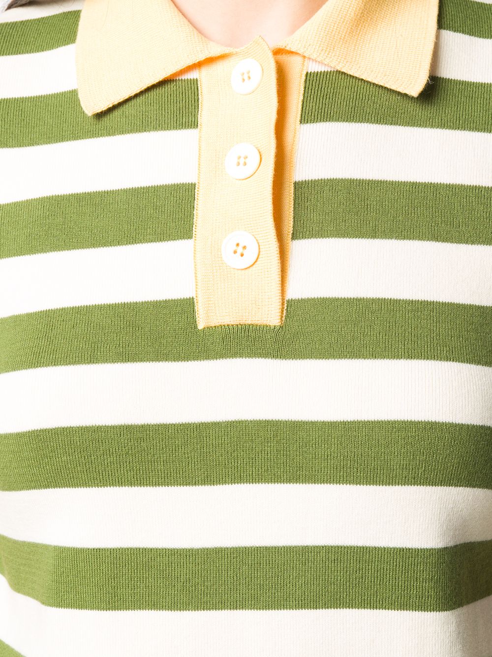 фото Sunnei striped polo shirt