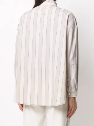 striped oversized shirt展示图