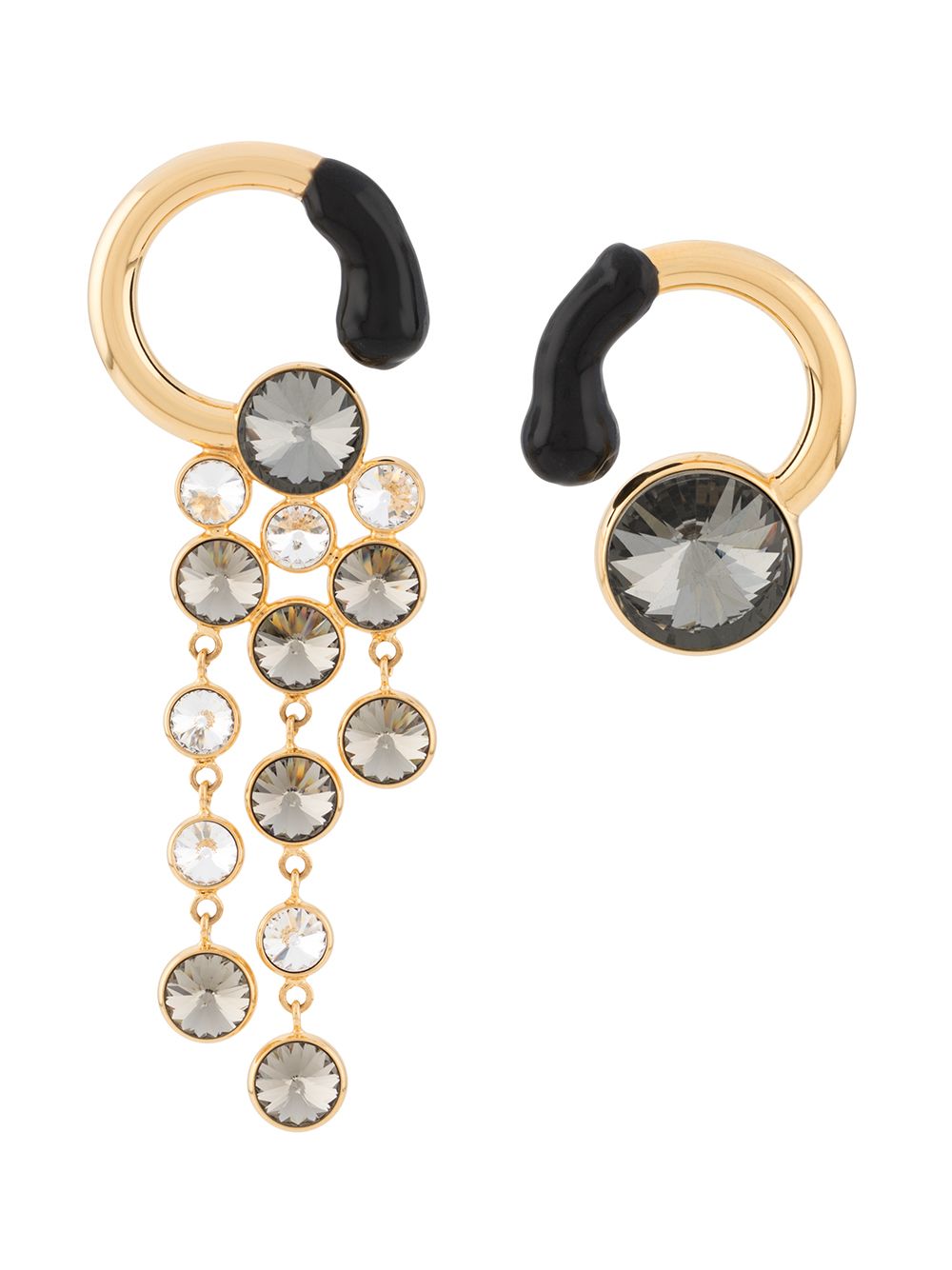 фото Sunnei rhinestone-embellished drop earrings