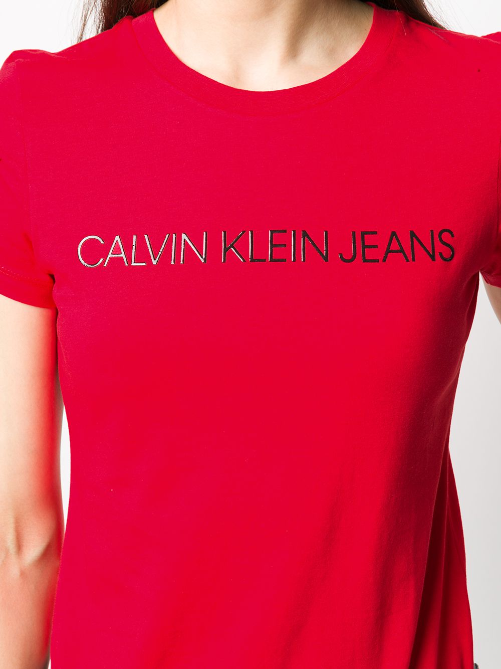 фото Calvin klein jeans футболка с короткими рукавами и логотипом