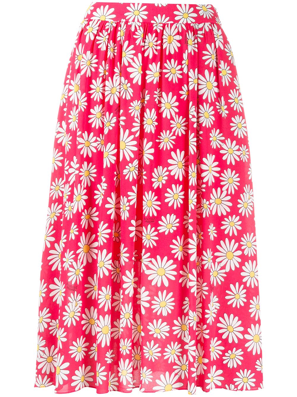 фото Moschino плиссированная юбка с принтом