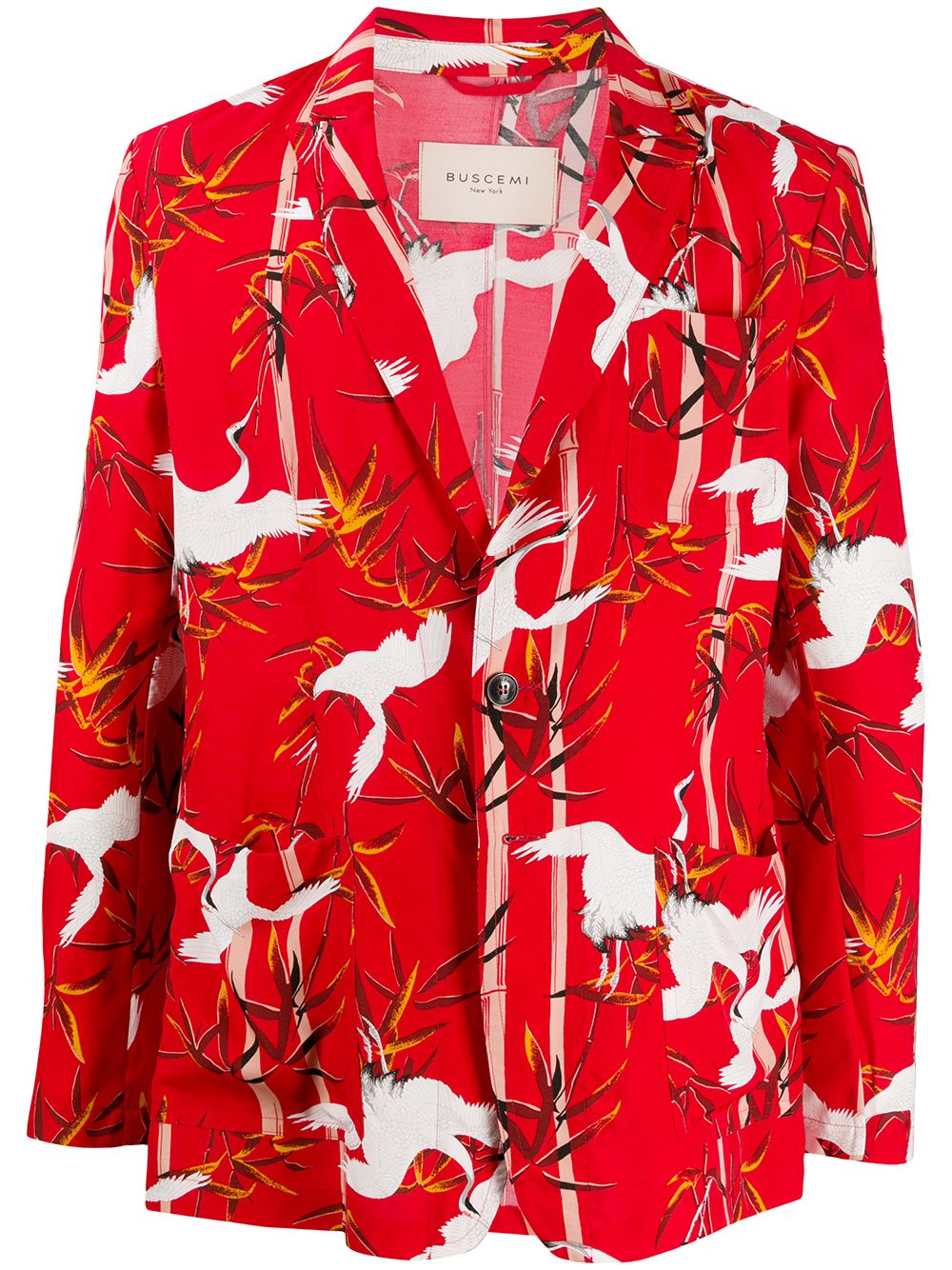 фото Buscemi однобортный пиджак с цветочным принтом
