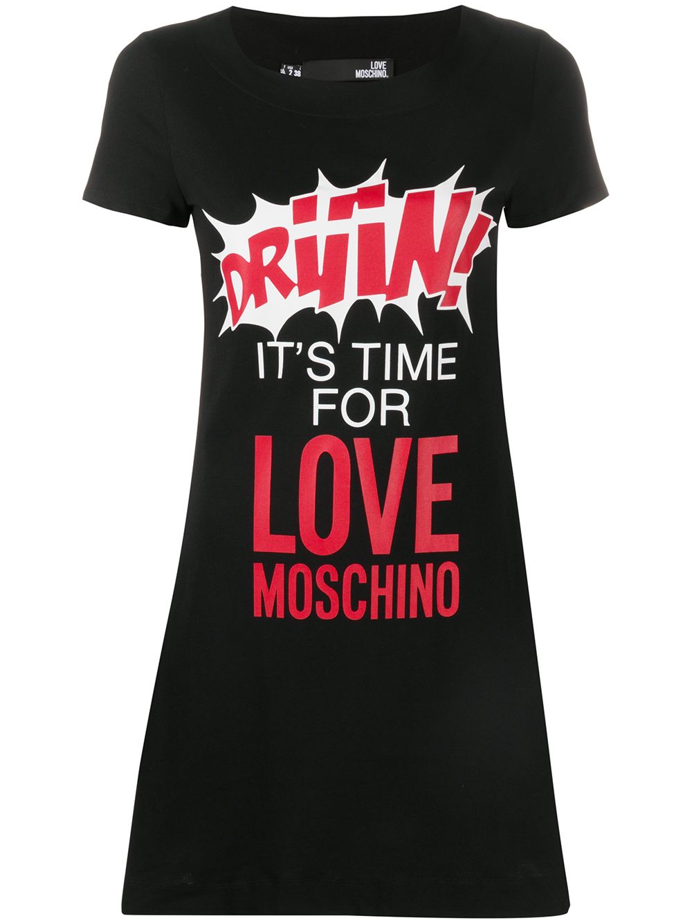 фото Love moschino платье-футболка мини