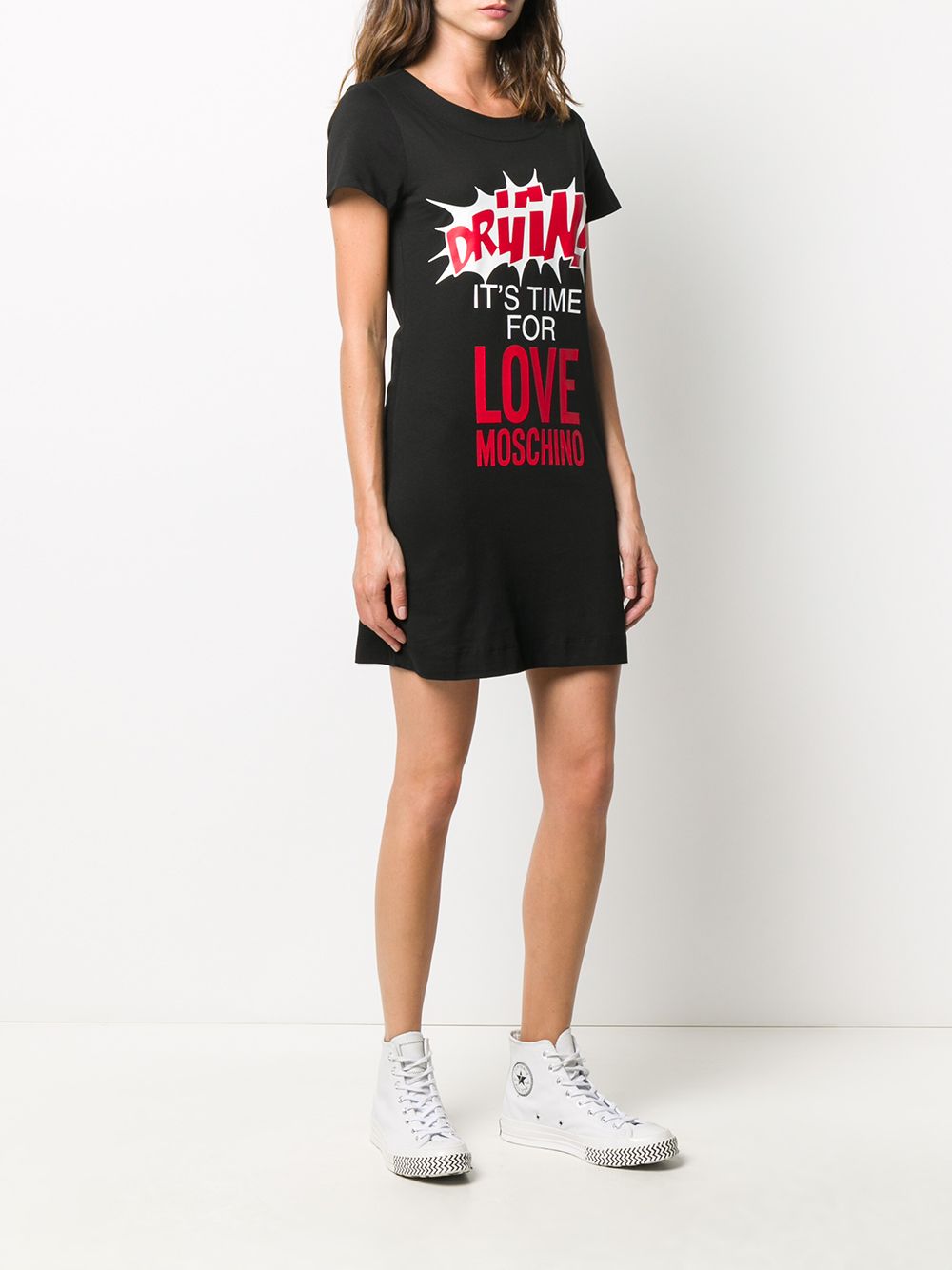 фото Love moschino платье-футболка мини