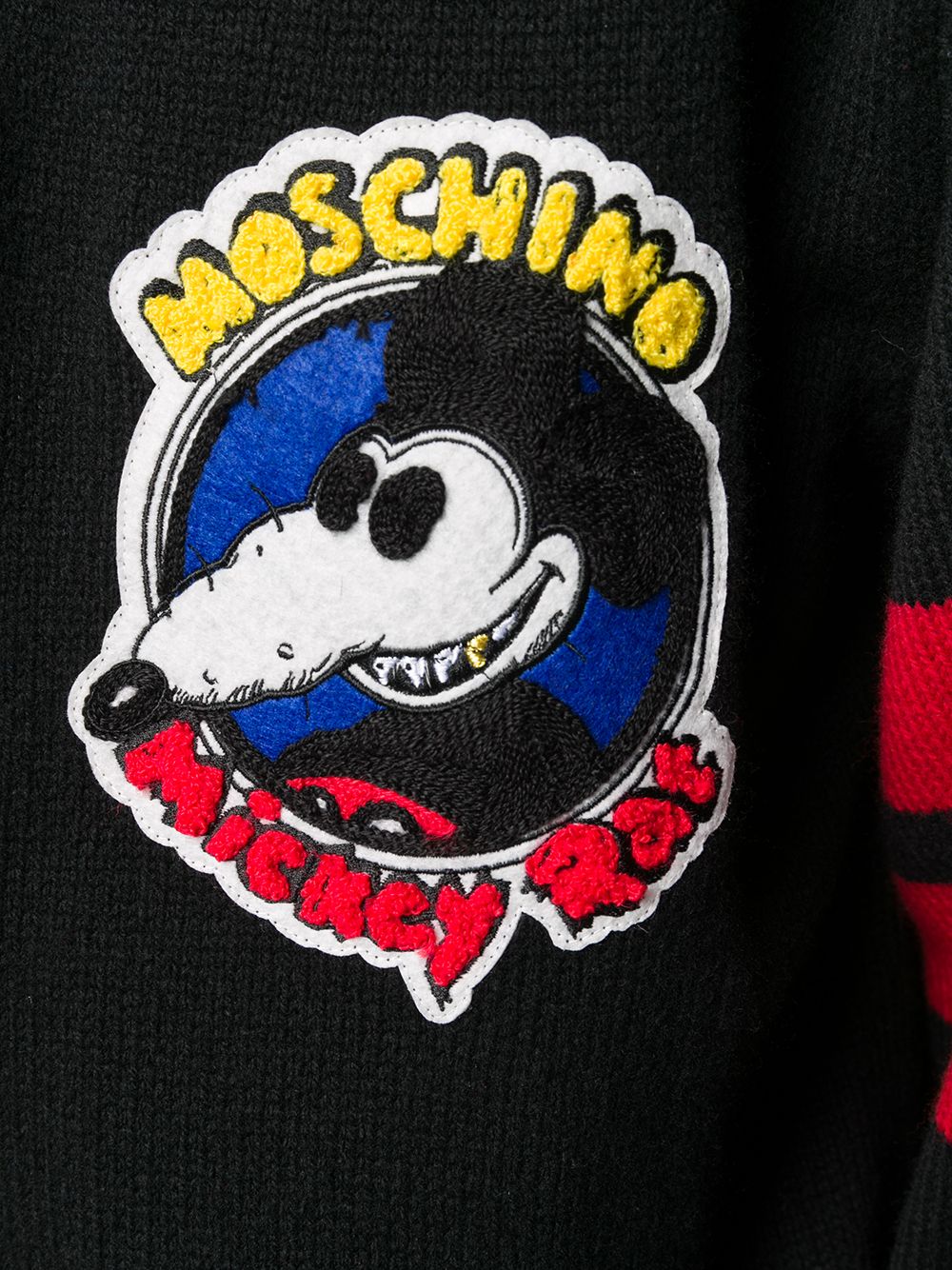 фото Moschino кардиган с нашивкой mickey rat