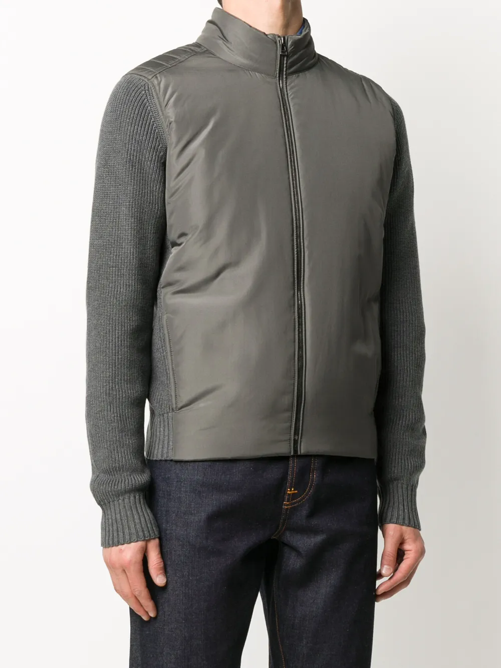 фото Belstaff knitted-sleeve jacket