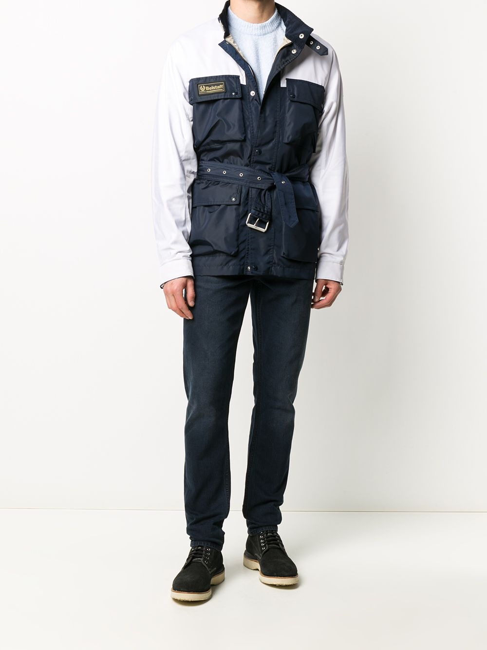 фото Belstaff belted multi-pocket jacket