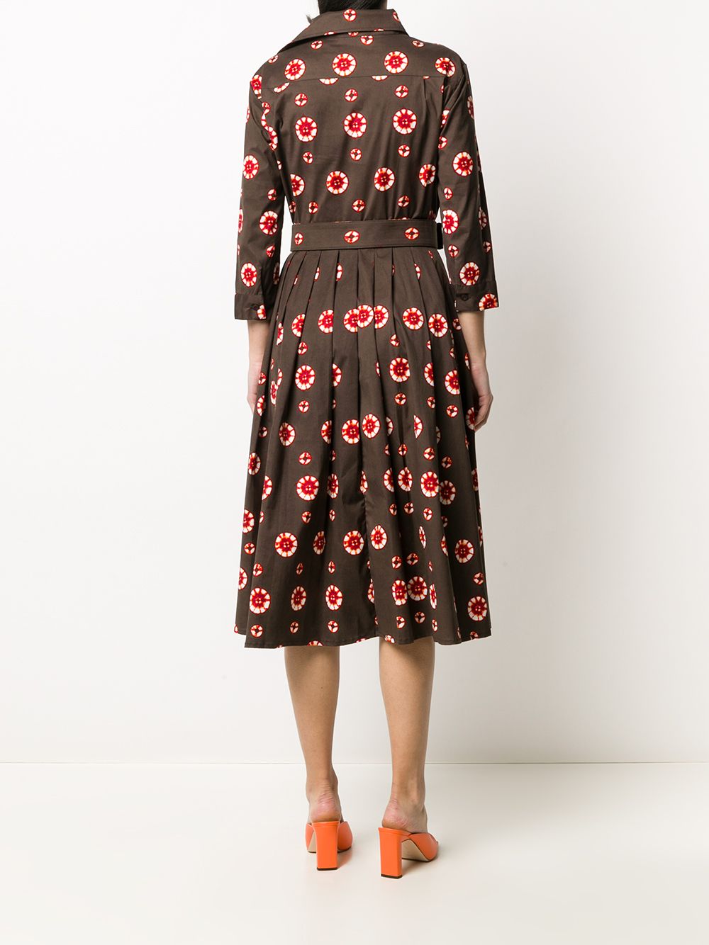 фото Samantha sung blake floral print shirt dress