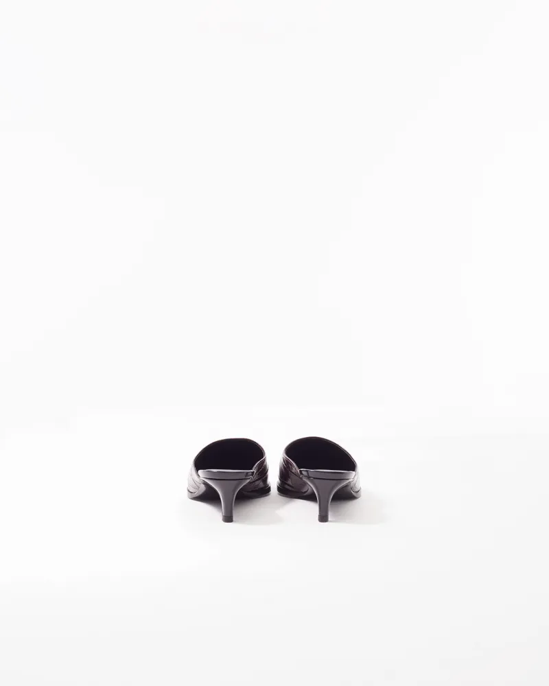 kalyn croc heeled mules