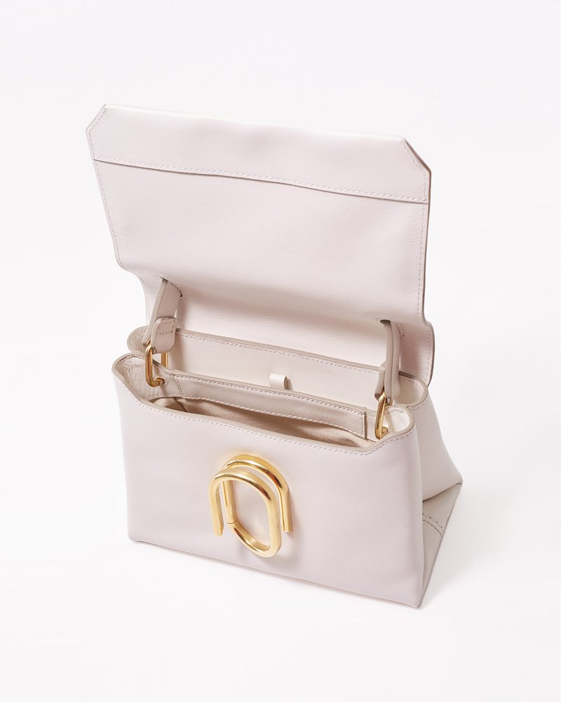 Alix Mini Top Handle Satchel-white #1 Alix Mini Top Handle Satchel, Antique white calf leather Alix Mini Top Handle Satchel from 3.1 Phillip Lim. - 3