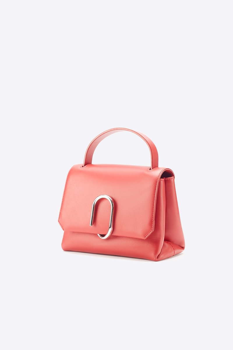 Alix Mini Top Handle Satchel-red #1 Alix Mini Top Handle Satchel, Scarlet red leather Alix mini crossbody bag from 3.1 Phillip Lim featuring adjustable detachable shoulder strap, single top handle, partitioned compartment, internal slip pocket and paperclip detail.- 1