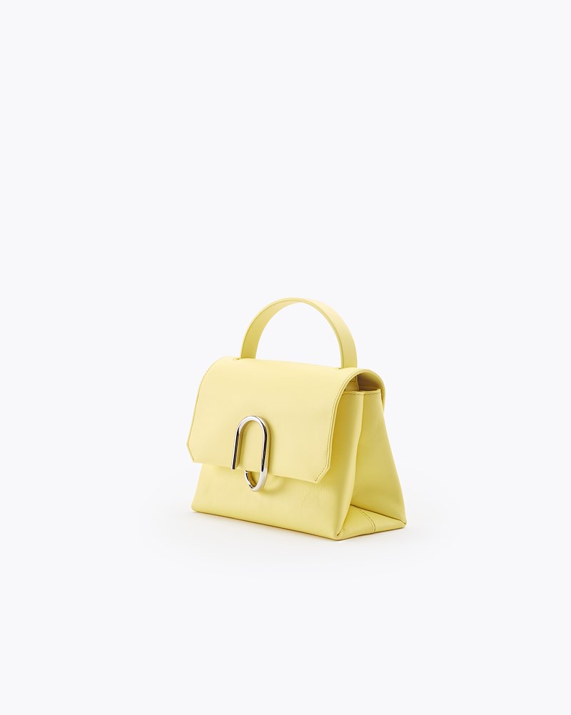 Alix Mini Top Handle Satchel-yellow #1 Alix Mini Top Handle Satchel, PINEAPPLE Furs & Skins->Calf Leather Alix Mini Top Handle Satchel from 3.1 Phillip Lim.- 1