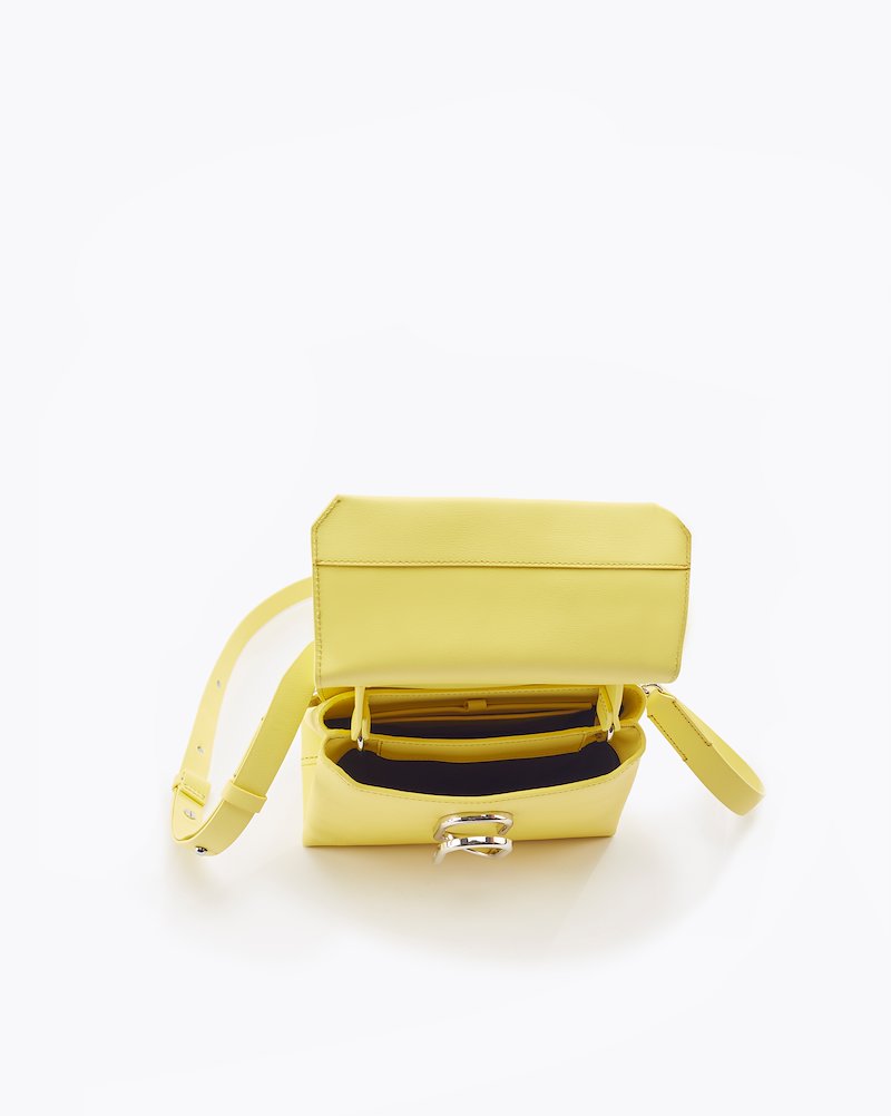 Alix Mini Top Handle Satchel-yellow #1 Alix Mini Top Handle Satchel, PINEAPPLE Furs & Skins->Calf Leather Alix Mini Top Handle Satchel from 3.1 Phillip Lim.- 3