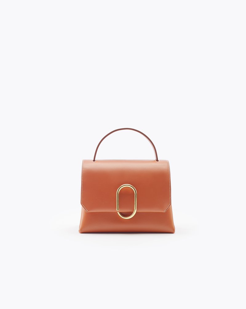 Alix Mini Top Handle Satchel-brown #0 Alix Mini Top Handle Satchel, COGNAC Synthetic->Acrylic Alix Mini Top Handle Satchel from 3.1 Phillip Lim.- 0