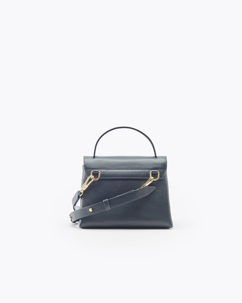 Alix Mini Top Handle Satchel-blue #0 Alix Mini Top Handle Satchel, PETROL Synthetic->Acrylic Alix Mini Top Handle Satchel from 3.1 Phillip Lim.- 2