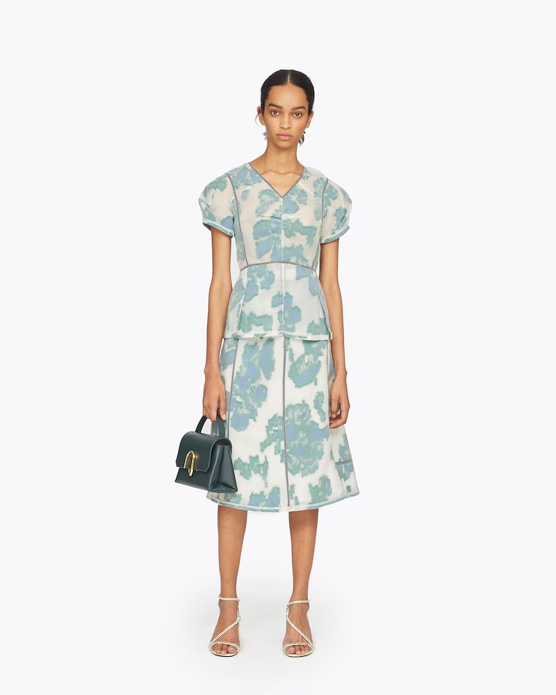 Alix Mini Top Handle Satchel-blue #0 Alix Mini Top Handle Satchel, PETROL Synthetic->Acrylic Alix Mini Top Handle Satchel from 3.1 Phillip Lim.- 4
