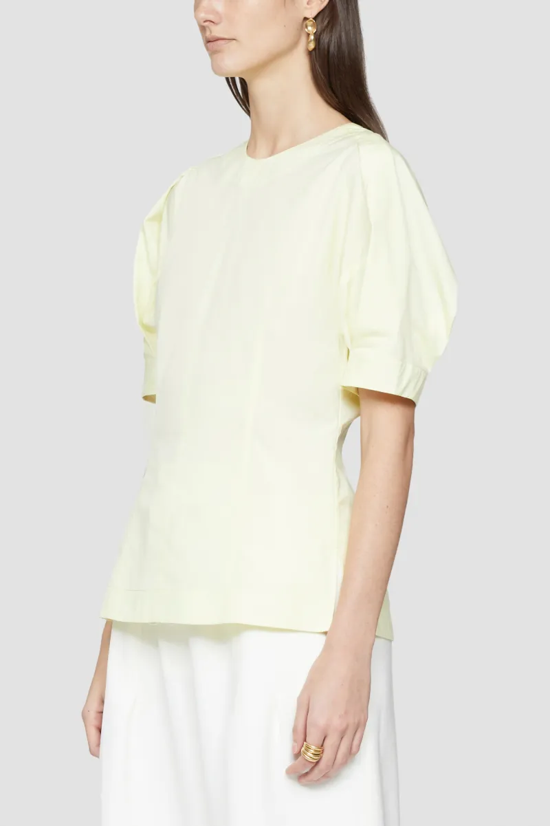 pale yellow blouse