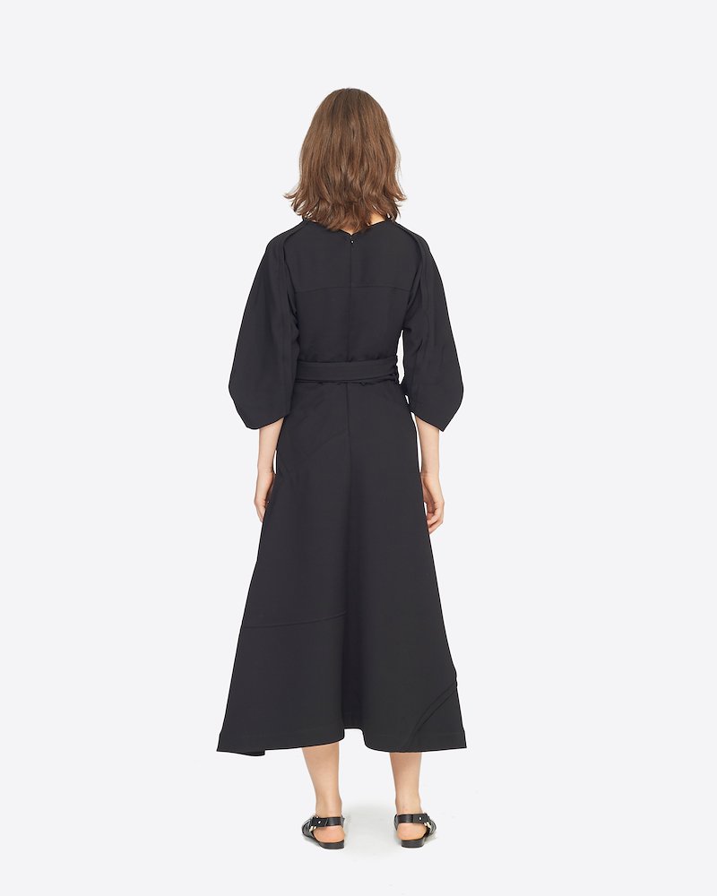 Balloon Sleeve Dress-black #0 Balloon Sleeve Dress, 3.1 Phillip Limの、Balloon Sleeve Dress。- 2