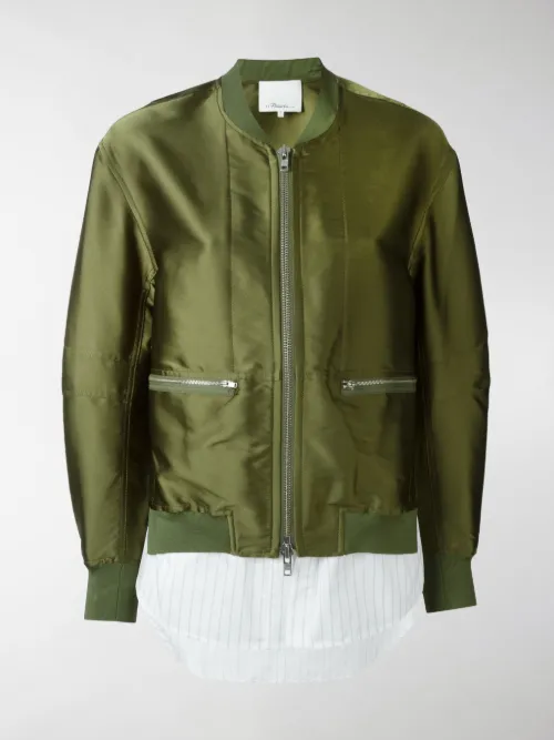 3.1 Phillip Lim - Bomber trompe l'oeil