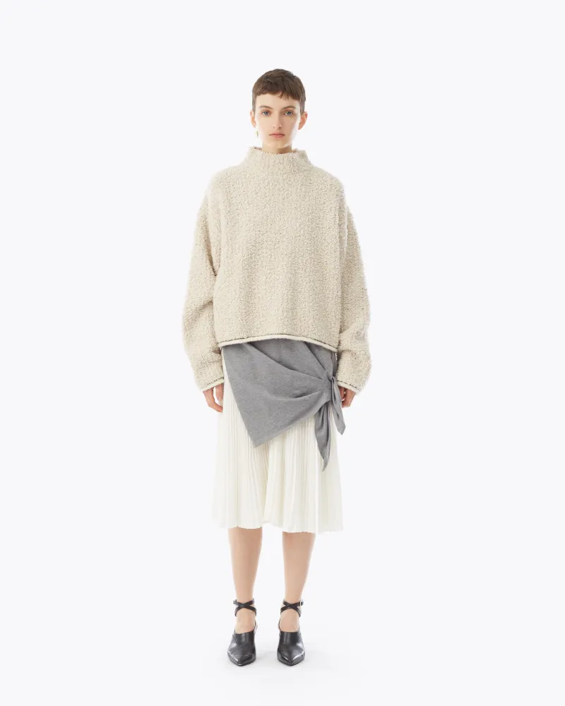 boucle turtleneck