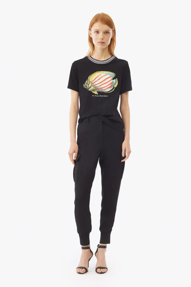 black cargo jogger pants womens