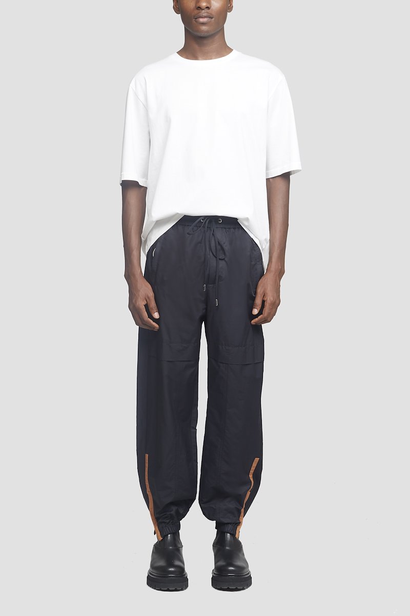 Contrast Stripe Jogger-black #0 Contrast Stripe Jogger, BLACK Synthetic->Nylon SIDE STRIPE JOGGER from 3.1 Phillip Lim. - 4