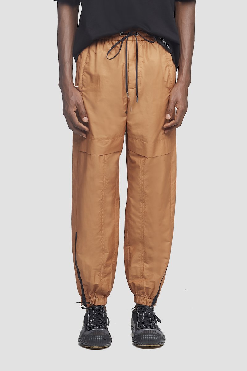 Contrast Stripe Jogger-brown #0 Contrast Stripe Jogger, TOFFEE Synthetic->Nylon SIDE STRIPE JOGGER from 3.1 Phillip Lim. - 0